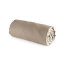 Uni - Drap-Housse - Satin De Coton - Taupe 01