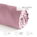Uni - Drap-Housse - Satin De Coton - Rose 03