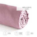 Uni - Drap-Housse - Satin De Coton - Rose 03