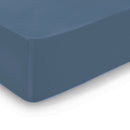Uni - Drap-Housse - Satin De Coton - Bleu 06