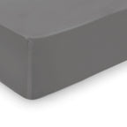 Uni - Drap-Housse - Satin De Coton - Gris 02