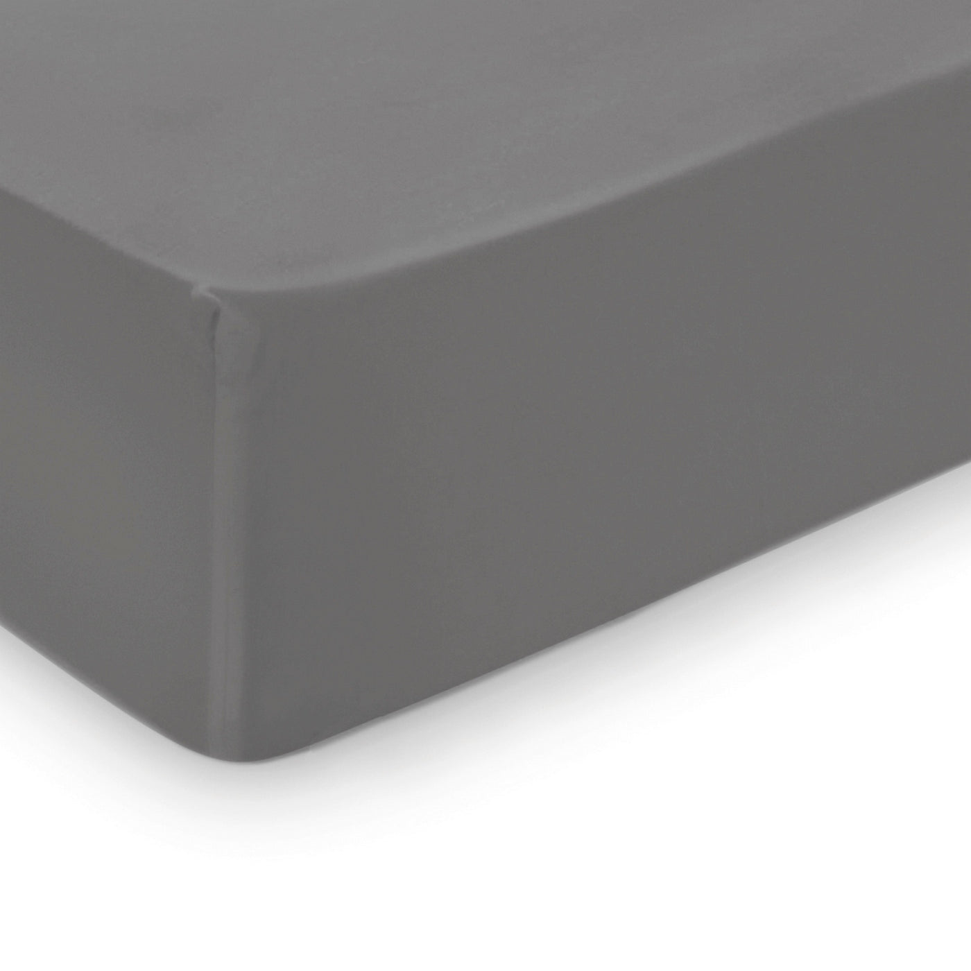 Uni - Drap-Housse - Satin De Coton - Gris 02