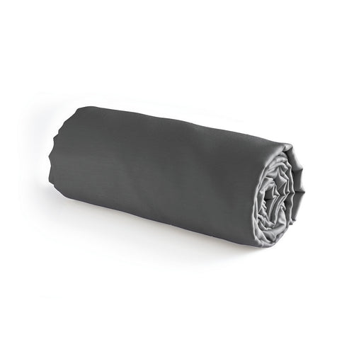 Indienne - Drap-Housse - Satin De Coton - Gris 03