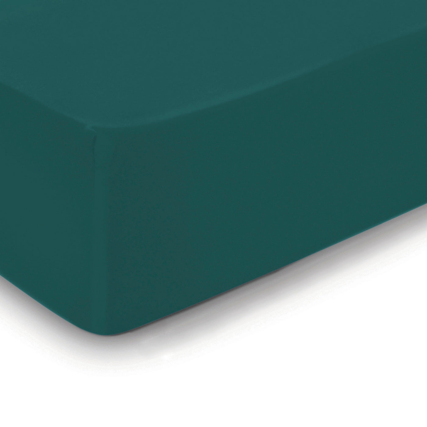 Uni - Drap-Housse - Satin De Coton - Vert 02