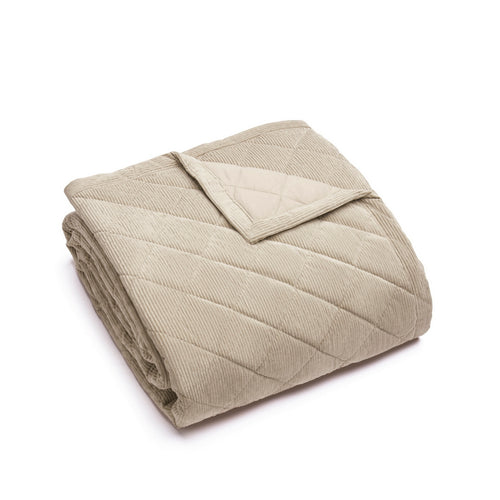 Diamond - Couvre-Lit Corduroy - Taupe