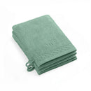 Eden - Set De 4 Gants De Toilette - Vert Bouteille