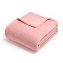 Uni - Plaid En Polaire - Rose Clair