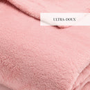 Uni - Plaid En Polaire - Rose Clair
