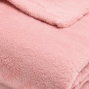 Uni - Plaid En Polaire - Rose Clair