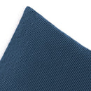 Uni - Housse De Coussin Velours Côtelé - Bleu