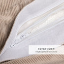 Uni - Housse De Pouf Velours Côtelé - Taupe