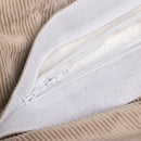 Uni - Housse De Pouf Velours Côtelé - Taupe