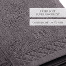 Eden - Gant De Toilette - Coton Peigné Lt - Gris Foncé