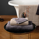 Eden - Gant De Toilette - Coton Peigné Lt - Gris Foncé
