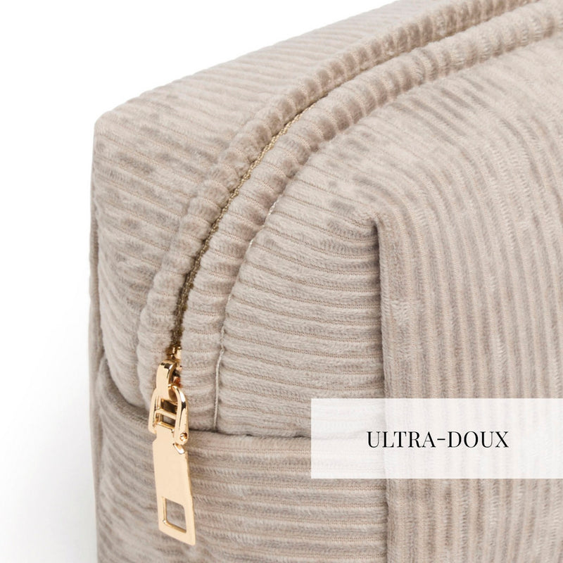Uni - Pochette Velours Côtelé - Taupe