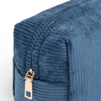 Uni - Pochette Velours Côtelé - Bleu