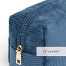 Uni - Pochette Velours Côtelé - Bleu