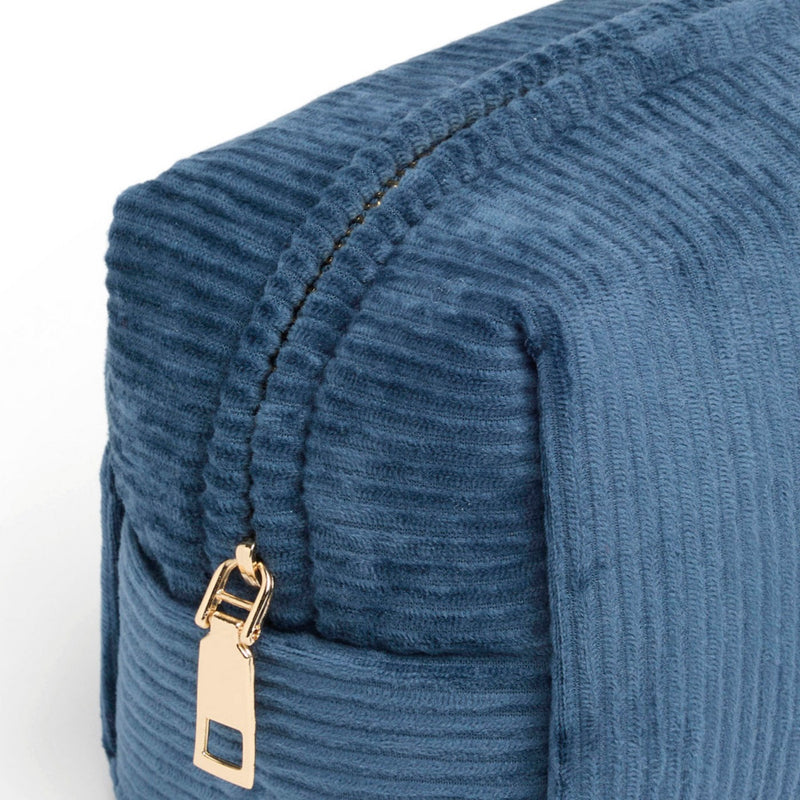 Uni - Pochette Velours Côtelé - Bleu