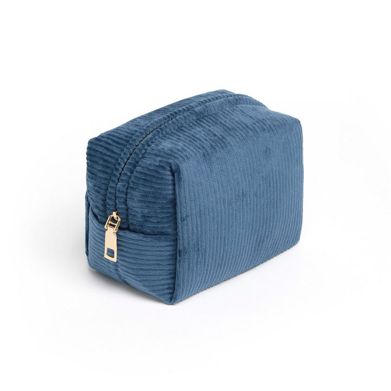Uni - Pochette Velours Côtelé - Bleu