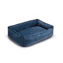 Uni - Panier Pour Chien Velours Côtelé - Bleu