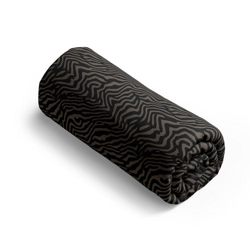 Rêves Zébrés - Drap-Housse - Satin De Coton - Brun