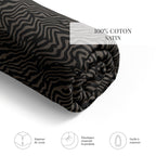 Rêves Zébrés - Drap-Housse - Satin De Coton - Brun