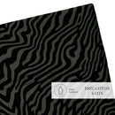 Rêves Zébrés - Drap Plat - Satin De Coton - Brun