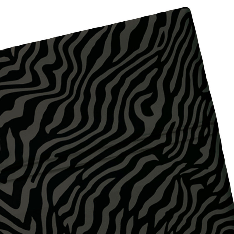 Rêves Zébrés - Drap Plat - Satin De Coton - Brun