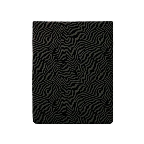 Rêves Zébrés - Drap Plat - Satin De Coton - Brun