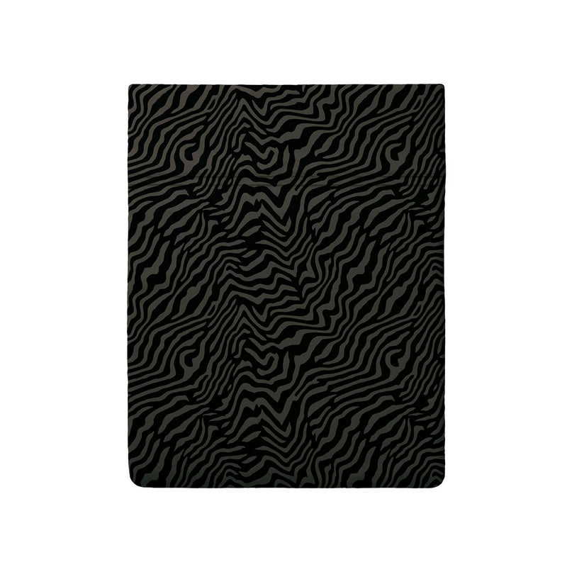 Rêves Zébrés - Drap Plat - Satin De Coton - Brun