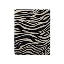 Rêves Zébrés - Drap Plat - Satin De Coton - Noir