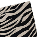 Rêves Zébrés - Drap Plat - Satin De Coton - Noir