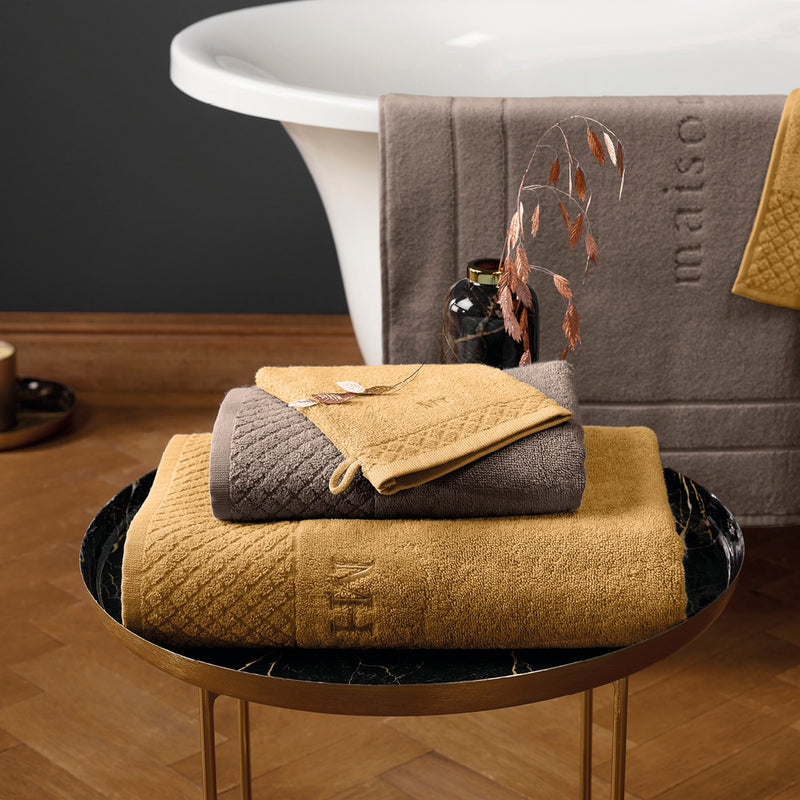Eden - Set De 4 Gants De Toilette - Brun