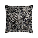 Indienne - Taie D'Oreiller - Satin De Coton - Noir