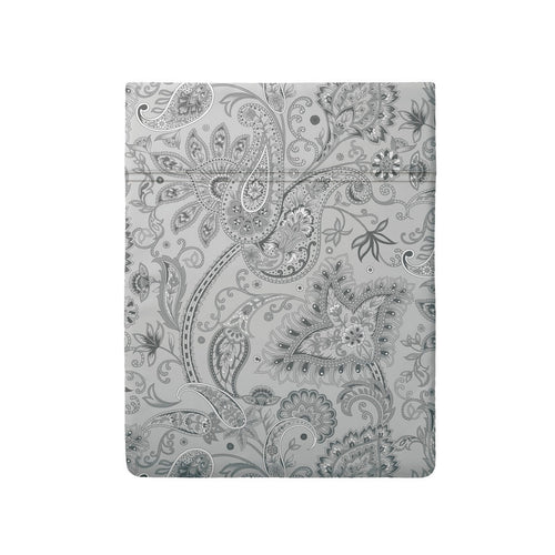 Indienne - Drap Plat - Satin De Coton - Gris Clair