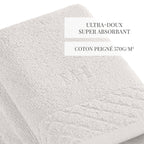 Eden - 4 Serviettes D'Invitées - Blanc
