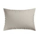 Rayures Élégantes - Taie D'Oreiller - Satin De Coton - Taupe