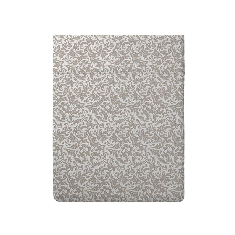 Esprit Damas - Drap Plat - Satin De Coton - Taupe
