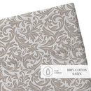 Esprit Damas - Drap Plat - Satin De Coton - Taupe