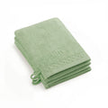 Eden - Set De 4 Gants De Toilette - Vert Amande