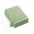 Eden - Set De 4 Gants De Toilette - Vert Amande