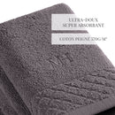 Eden - 4 Serviettes D'Invitées - Gris Foncé