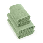Eden - Set De 2 Serviettes + 2 Draps De Bain - Vert Amande