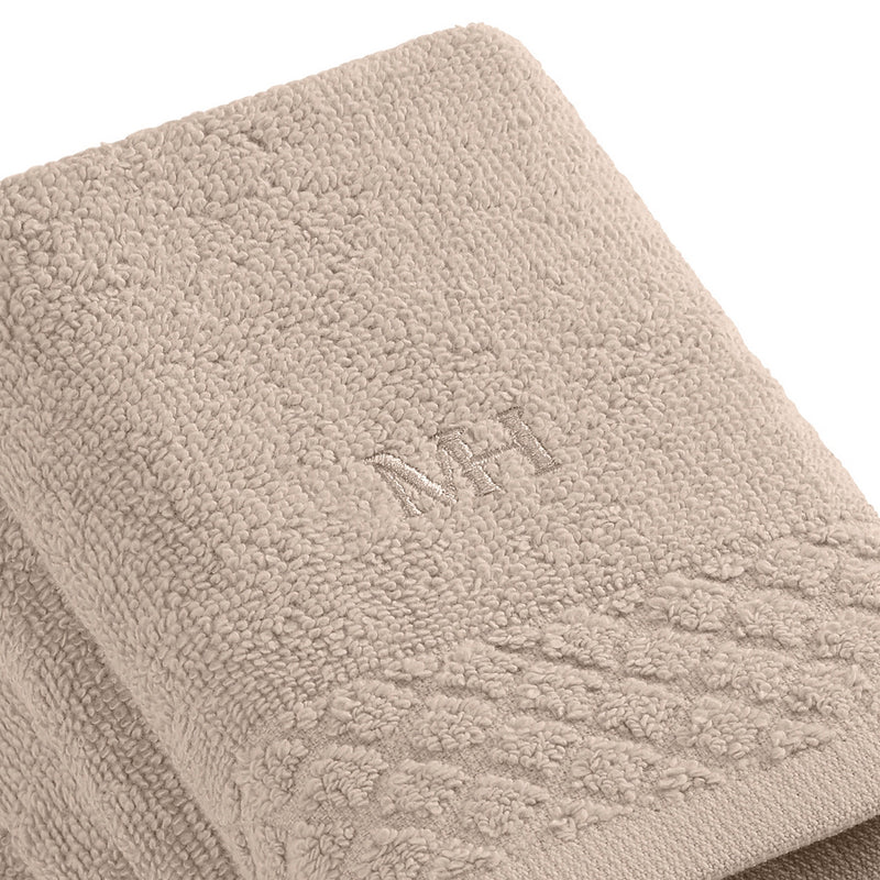Eden - Serviette D'Invité - Coton Peigné Lt - Taupe