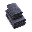 Eden - Set De 2 Serviettes + 2 Draps De Bain - Bleu Gris