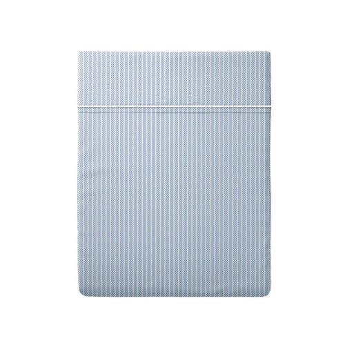 Dauphine - Drap Plat - Coton Percale - Bleu Clair
