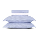 Dauphine - Ensemble De Draps - Coton Percale - Bleu Clair