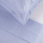 Dauphine - Ensemble De Draps - Coton Percale - Bleu Clair