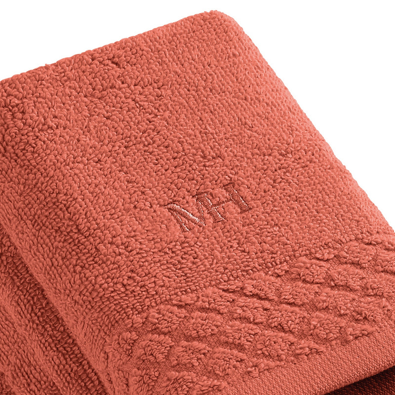 Eden - Serviette D'Invité - Coton Peigné Lt - Terracotta