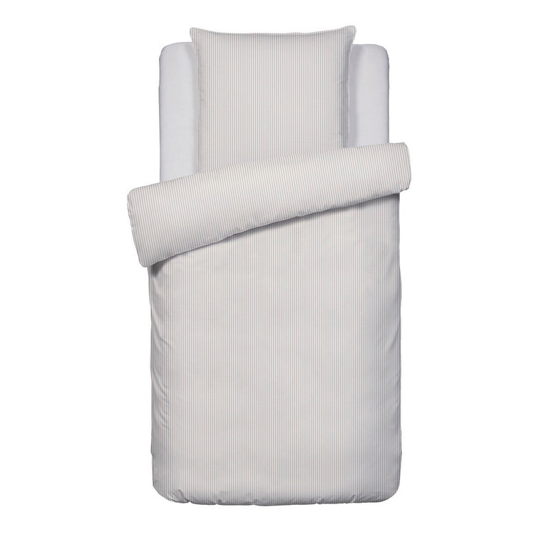 Dauphine - Housse De Couette + Taie D'Oreiller - Coton Percale - Taupe